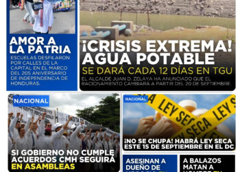 Portada HCH lunes 14 de septiembre 2026 Edición Matutina