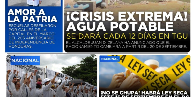 Portada HCH lunes 14 de septiembre 2026 Edición Matutina