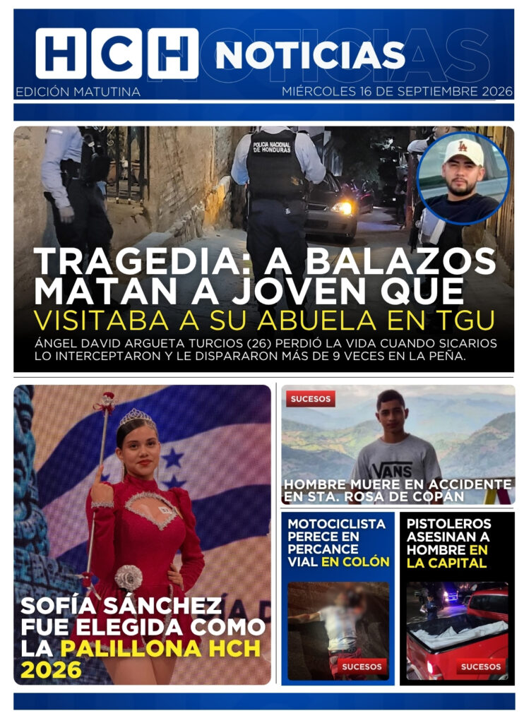 Portada HCH miércoles 16 de septiembre 2026 Edición Matutina