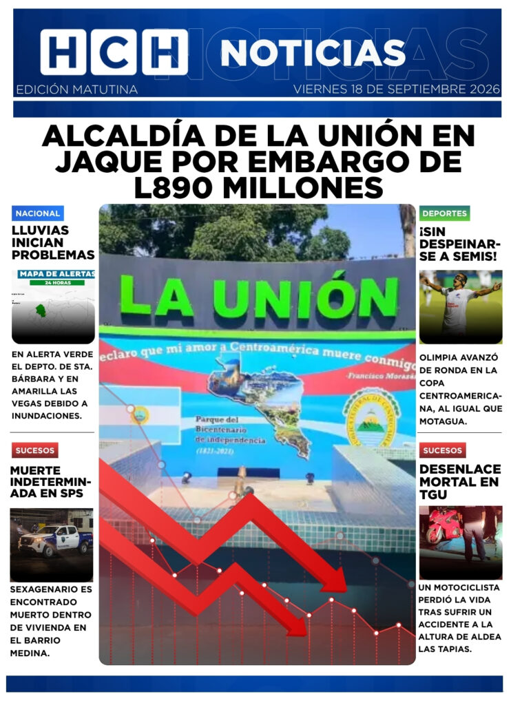 Portada HCH viernes 18 de septiembre 2026 Edición Matutina