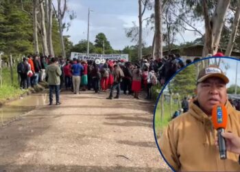 “Se lo están dando a otros que no producen”: Productores de papa se toman la SAG-DICTA en Intibucá exigiendo incentivo agrícola