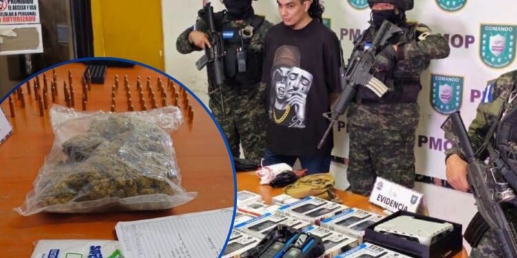 Radiocomunicadores y droga le decomisaron al único detenido en allanamientos de la zona norte