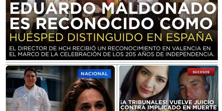 Portada HCH viernes 04 de septiembre Edición Vespertina
