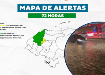 ¡Alerta por fuertes lluvias! COPECO eleva a Amarilla a los municipios de Las Vegas y Santa Cruz de Yojoa