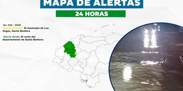 ¡Alerta por lluvias! COPECO eleva vigilancia en Santa Bárbara ante inundaciones y crecida de ríos