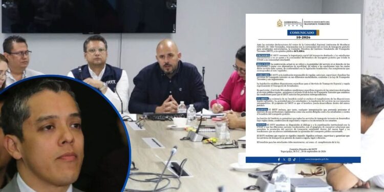 ¿Quién sedera? El IHTT responde al rector Odir Fernández por conflicto del transporte gratuito a los estudiantes de la UNAH