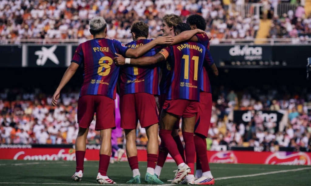 Yamal lidera goleada del Barcelona