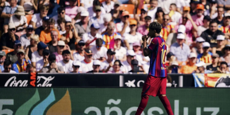 Yamal lidera goleada del Barcelona