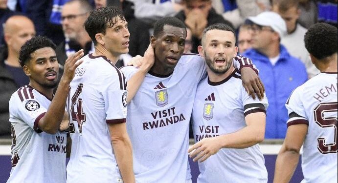 Aston Villa abrió la UEFA Champions League 2026-27 con un reñido triunfo 2-3 ante el Brujas
