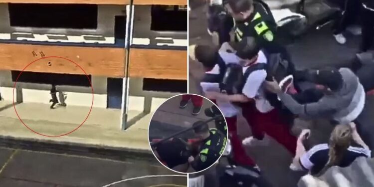 Un menor de 17 años ingresó armado a un colegio de Medellín, amenazó a las personas y terminó herido gravemente
