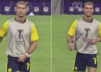 Cristiano Ronaldo se tocó las… cuando los aficionados lo molestaron y corearon el nombre de Lionel Messi