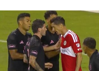 El tenso cruce entre Rodrigo De Paul y Robert Lewandowski en el empate de Inter Miami ante Chicago Fire: “¿Quién sos, bobo?”