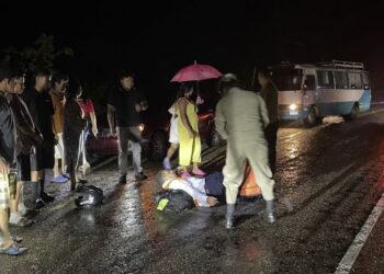 Violenta colisión deja un motociclista gravemente herido en Guanijiquil, Yoro