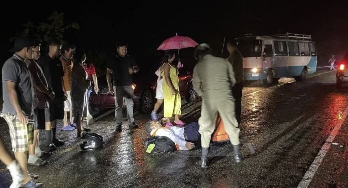 Violenta colisión deja un motociclista gravemente herido en Guanijiquil, Yoro
