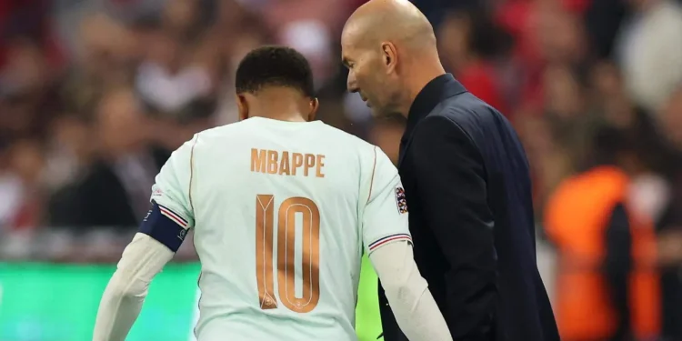 Zidane descarta convocar un sustituto tras la baja de Mbappé por lesión en la Selección de Francia