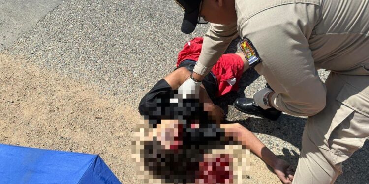Accidente de tránsito en la carretera RN-23 deja un motociclista fallecido a la altura de Punta Ocote