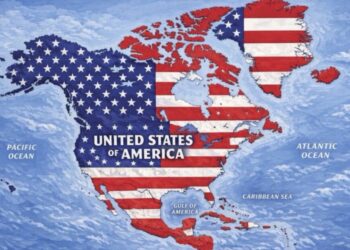 Trump publica un mapa de EEUU que incluye toda América del Norte, Islandia, Centro América y el Caribe