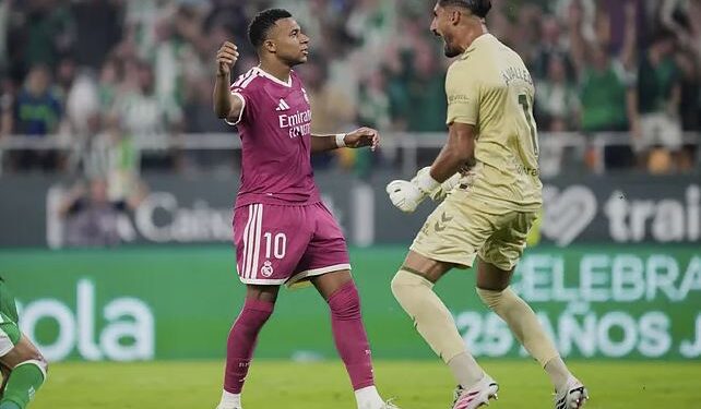 El Real Madrid se estrella en Sevilla y pierde 0-1 ante un Betis que supo aprovechar su momento
