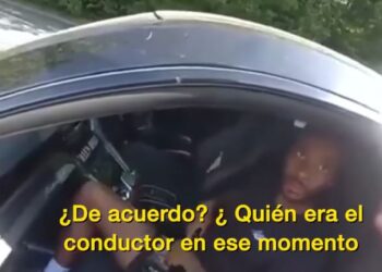 Se conoció el video del arresto de Sterling, acusado de conducir bajo los efectos del gas de la risa