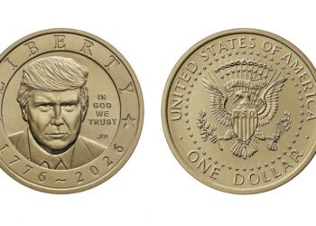 Ya están a la venta en Estados Unidos las monedas de USD 1 con la cara de Trump