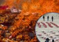 ¡Arde la droga! Incineran 2.6 toneladas de cocaína valorada en 1,000 millones de lempiras