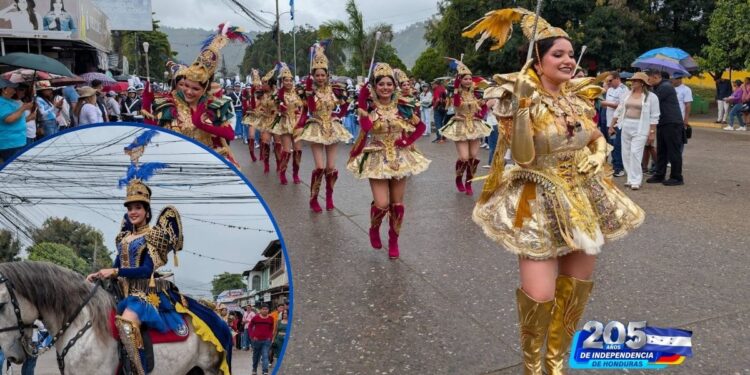 ¡Belleza y orgullo nacional en El Paraíso! Guapas palillonas ponen el toque especial a los desfiles de este 15 de septiembre en Danlí y otros municipios