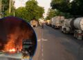 ¡Caos en Cofradía! Paralizada la economía y el transporte tras jornada de protestas por los precios de los combustibles