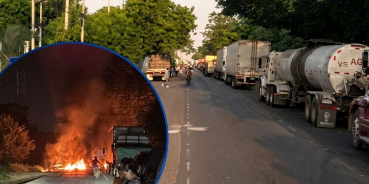 ¡Caos en Cofradía! Paralizada la economía y el transporte tras jornada de protestas por los precios de los combustibles