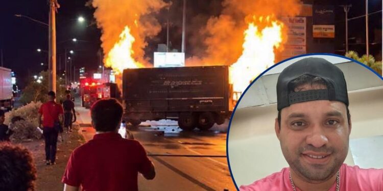 ¡Desgracia vial! Motociclista perece tras brutal choque seguido de incendio en Siguatepeque