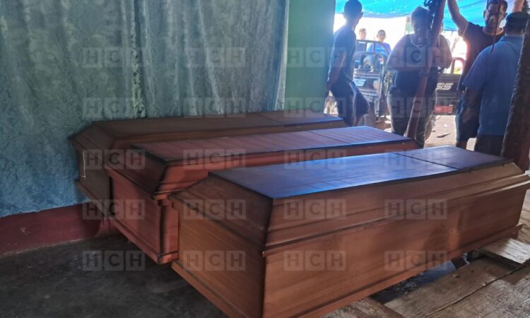 ¡Masacre en Honduras! Velan a tres de las cinco personas asesinadas en Sulaco, Yoro