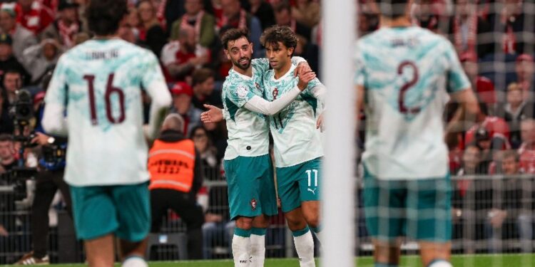 Portugal se impone 2-4 ante Dinamarca en Copenhague y consolida su paso perfecto en la Liga de Naciones