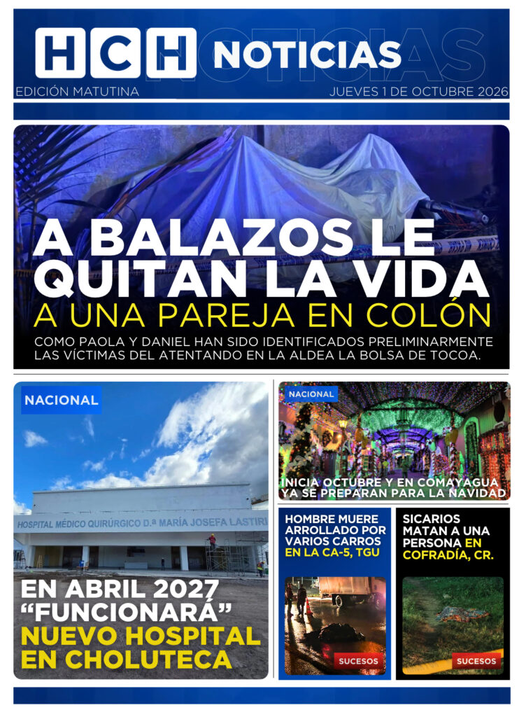 Portada HCH jueves 1 de octubre 2026 Edición Matutina