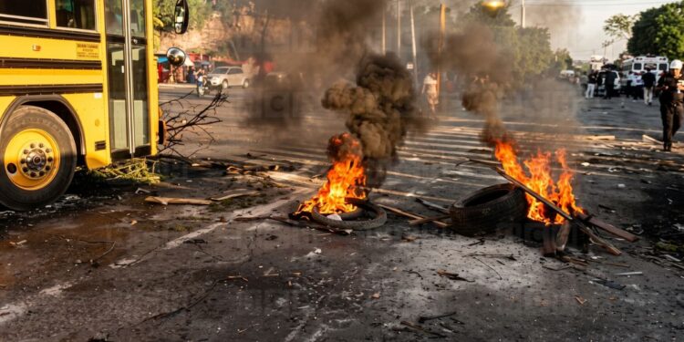 “Ya no aguantamos”: Transportistas bloquean la CA-5 en Cortés por “trancazos” a los combustibles