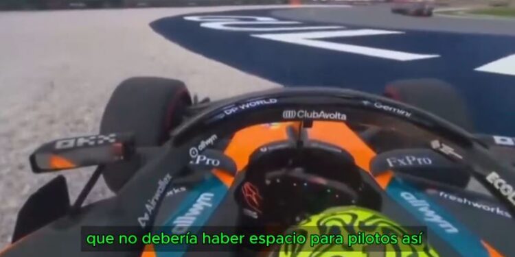 La burla contra Lando Norris tras una peligrosa maniobra durante el GP de Baréin de la F1: “Qué pasa si ahora sale a hablar Colapinto”