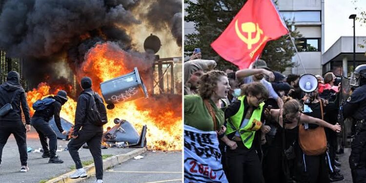 Más de 5,000 detenidos durante las masivas protestas estudiantiles en Francia