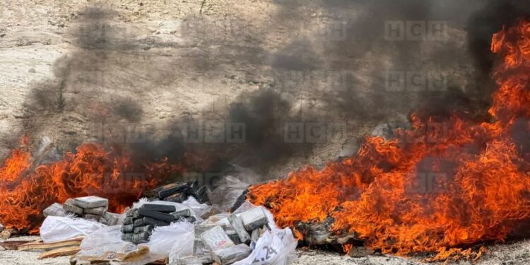 ¡Arde el billete! Incineran más de 2.5 toneladas de cocaína incautadas en diversas operaciones
