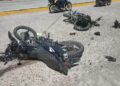 ¡Más tragedias en moto! Brutal choque frontal cobra una vida en Choluteca